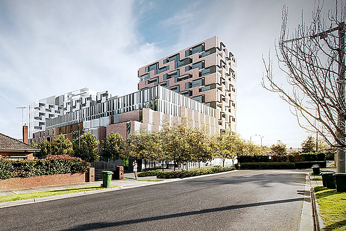 Bellelle, Ivanhoe: structure tops out on Bell Street